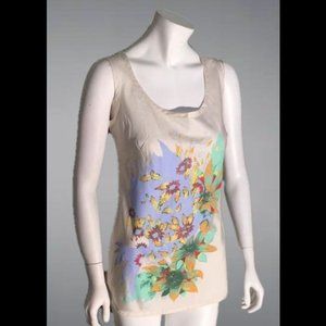 New York & Company Floral Print Tank Top XS